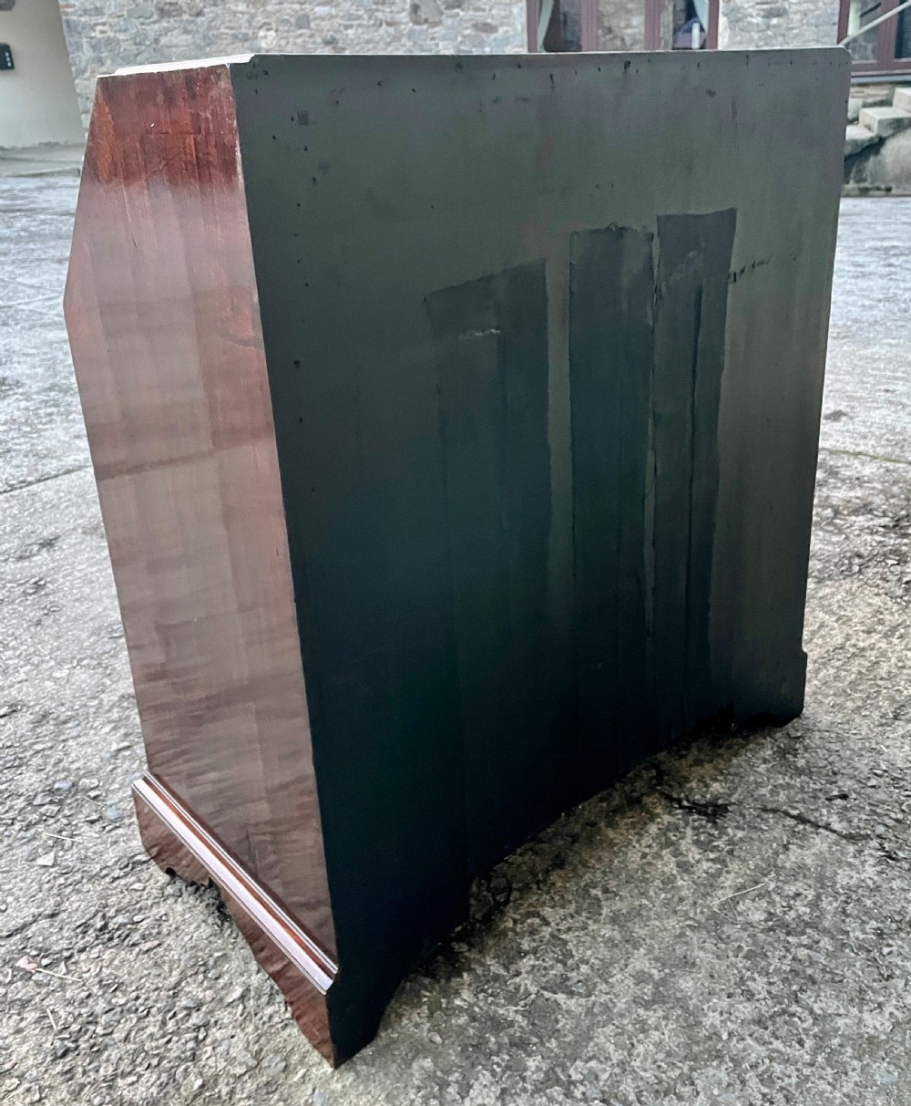 Antique Georgian Red Walnut Bureau View XXIX