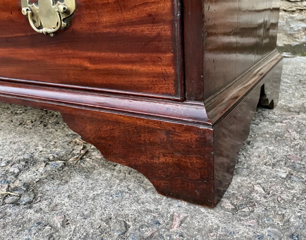 Antique Georgian Red Walnut Bureau View XXX