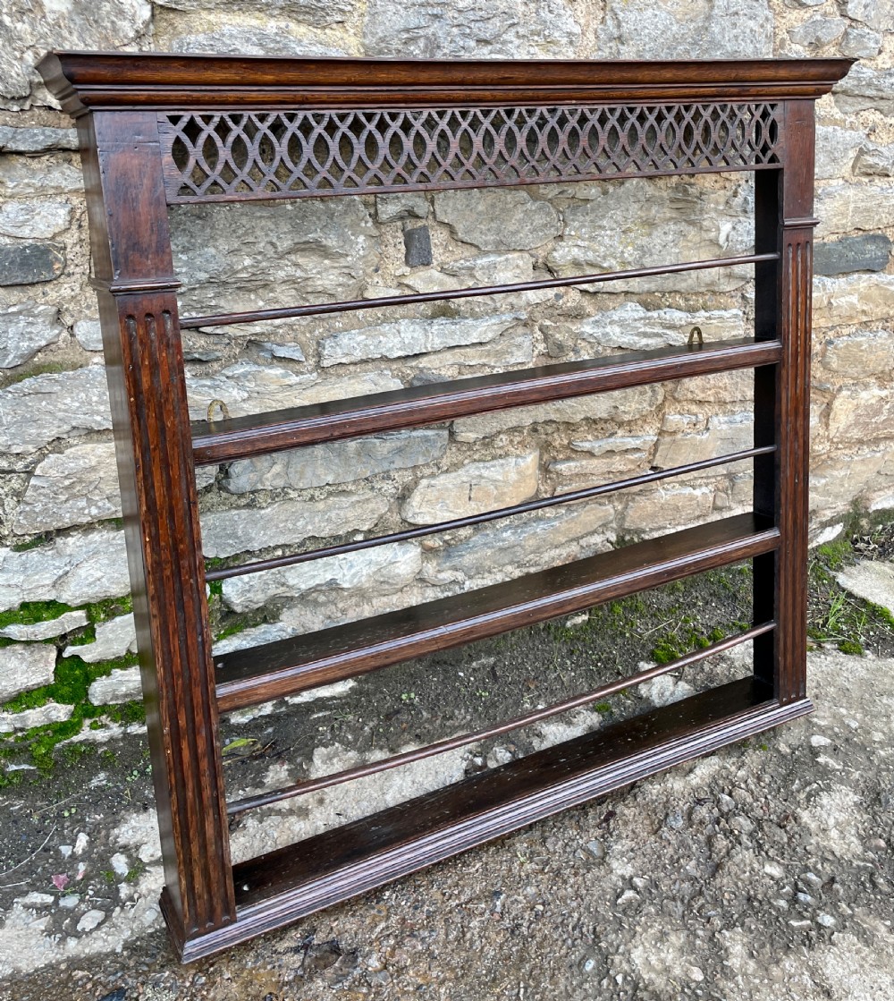 Georgian Oak Delft Wall Rack View VIII