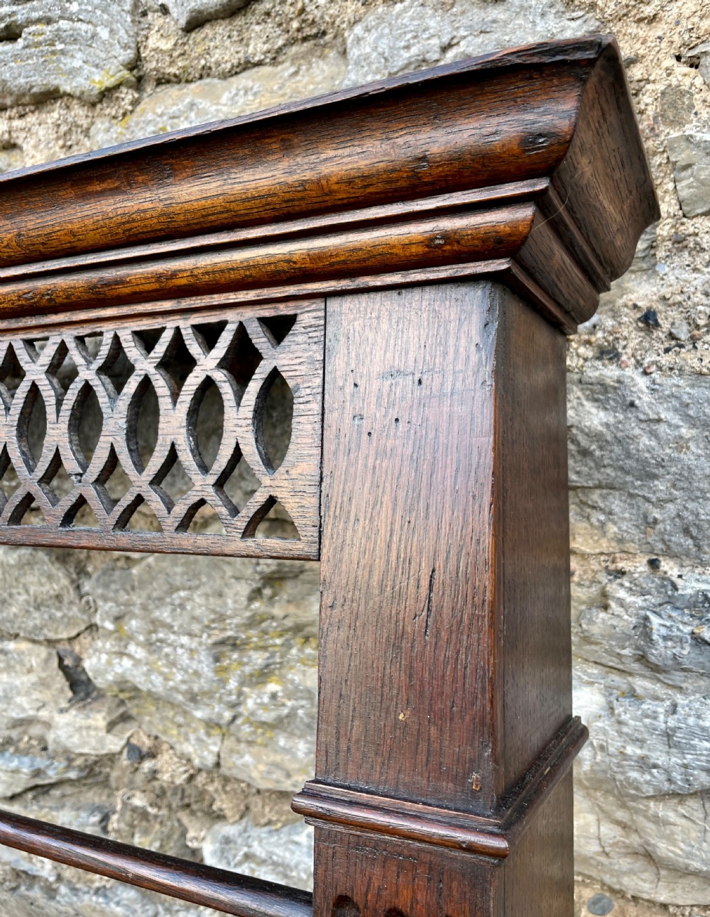 Georgian Oak Delft Wall Rack View XVI