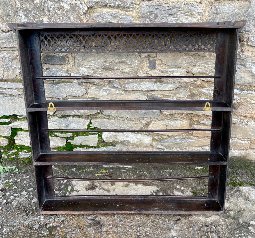 Georgian Oak Delft Wall Rack View XIX
