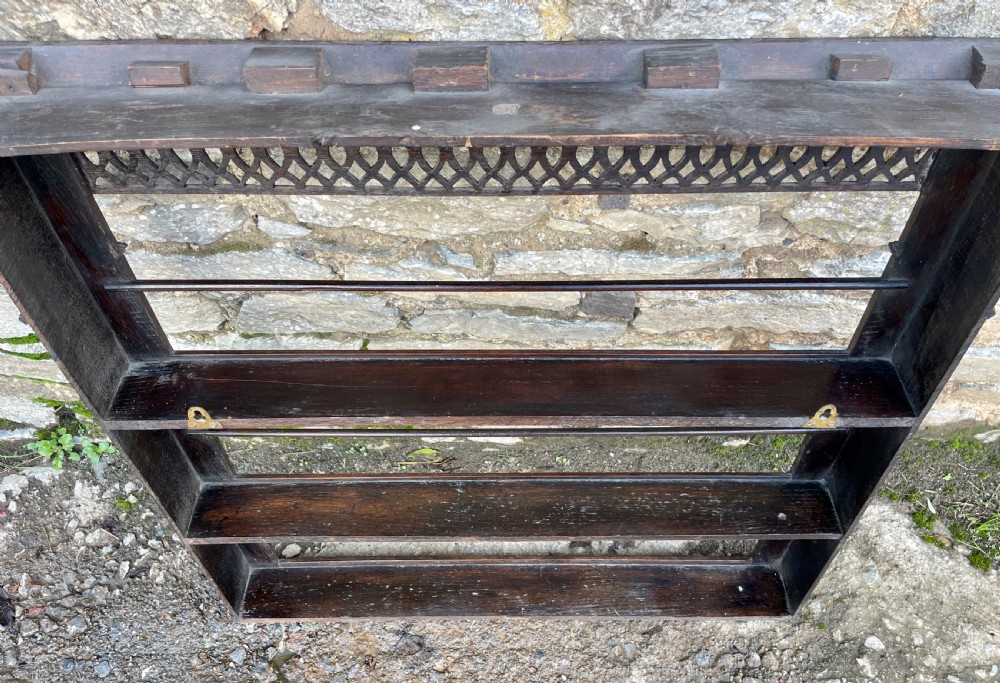 Georgian Oak Delft Wall Rack View XX
