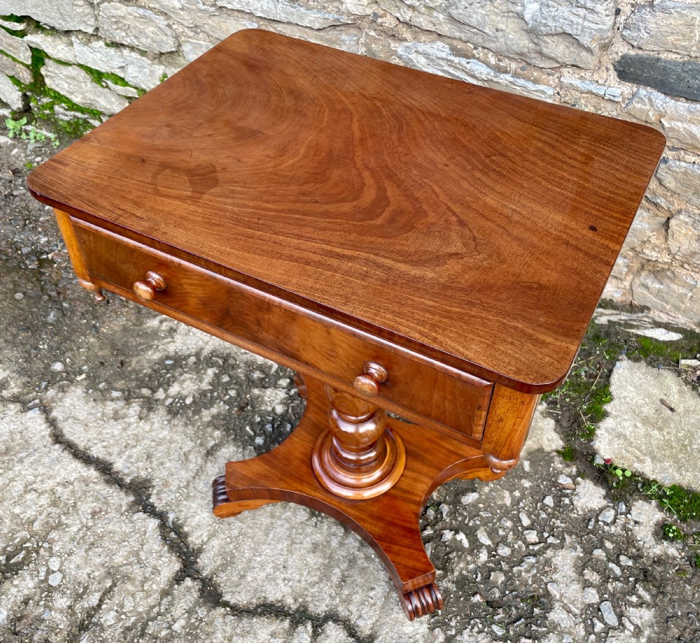 Antique Regency Mahogany Work Table View III