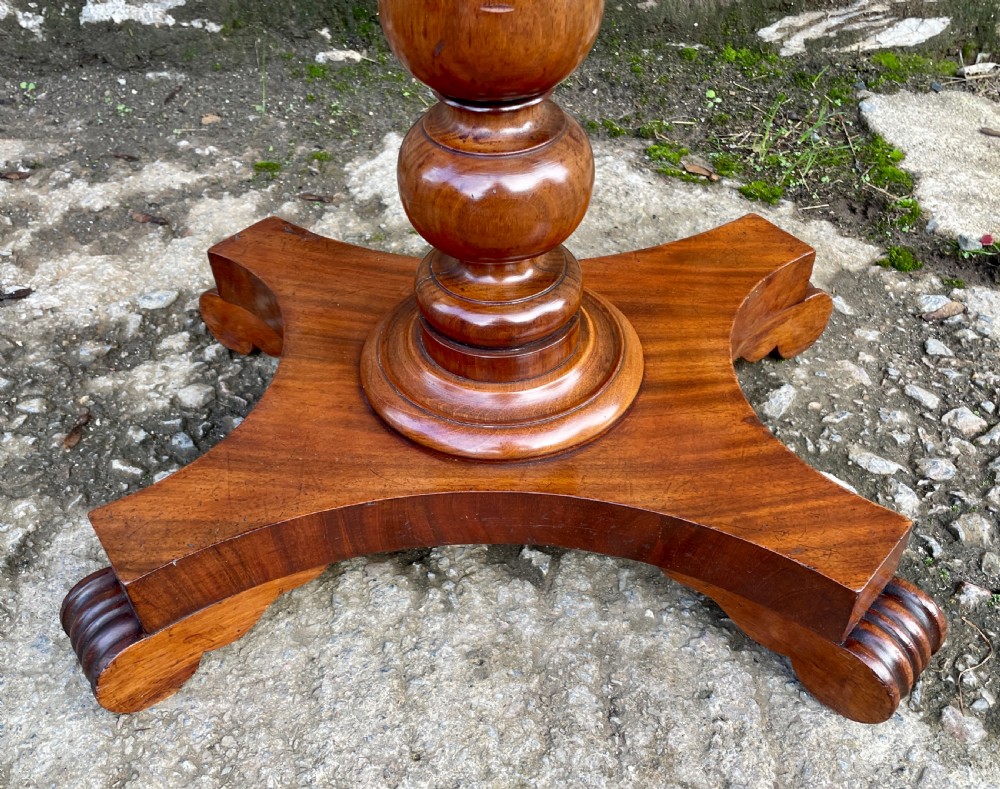 Antique Regency Mahogany Work Table View IX