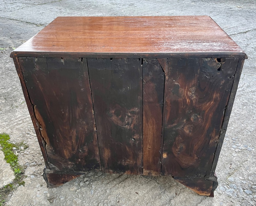 18th Century Georgian Elm and Fruitwood Kneehole Desk View XXVIII