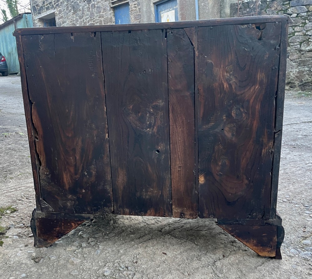 18th Century Georgian Elm and Fruitwood Kneehole Desk View XXIX