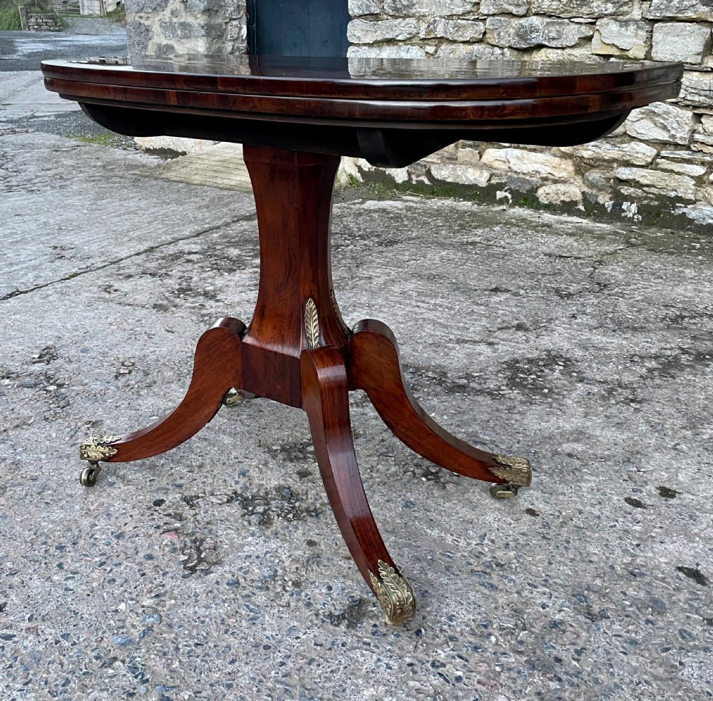 Regency Rosewood Fold Over Tea Table View III