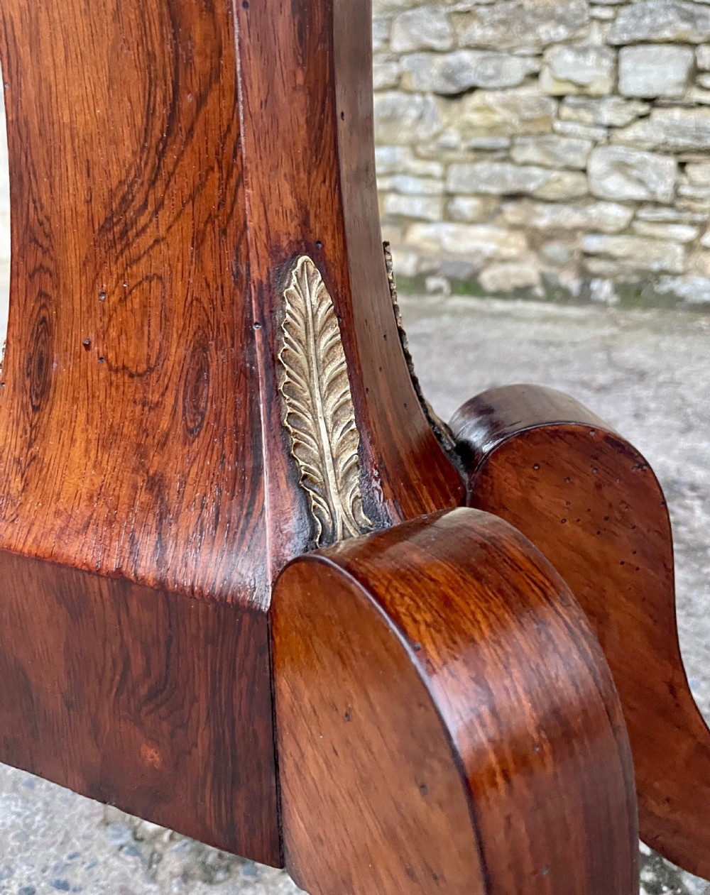 Regency Rosewood Fold Over Tea Table View VII
