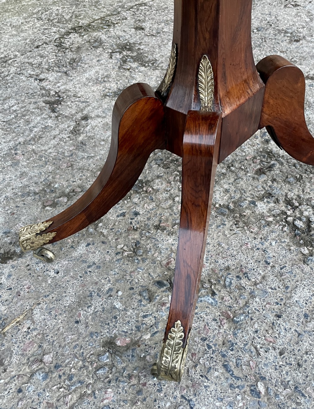 Regency Rosewood Fold Over Tea Table View VIII