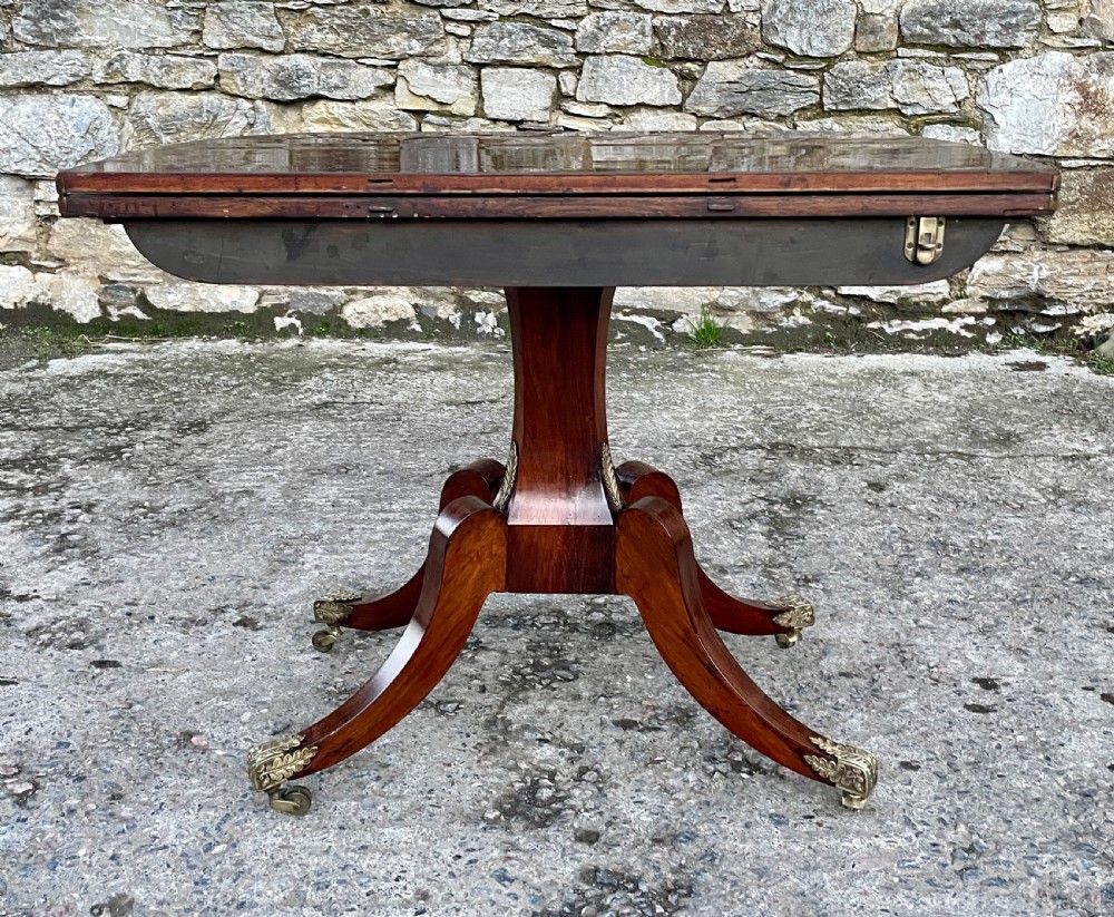 Regency Rosewood Fold Over Tea Table View IX