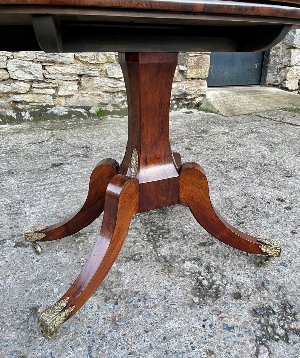 Regency Rosewood Fold Over Tea Table View X