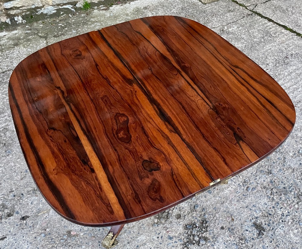 Regency Rosewood Fold Over Tea Table View XV