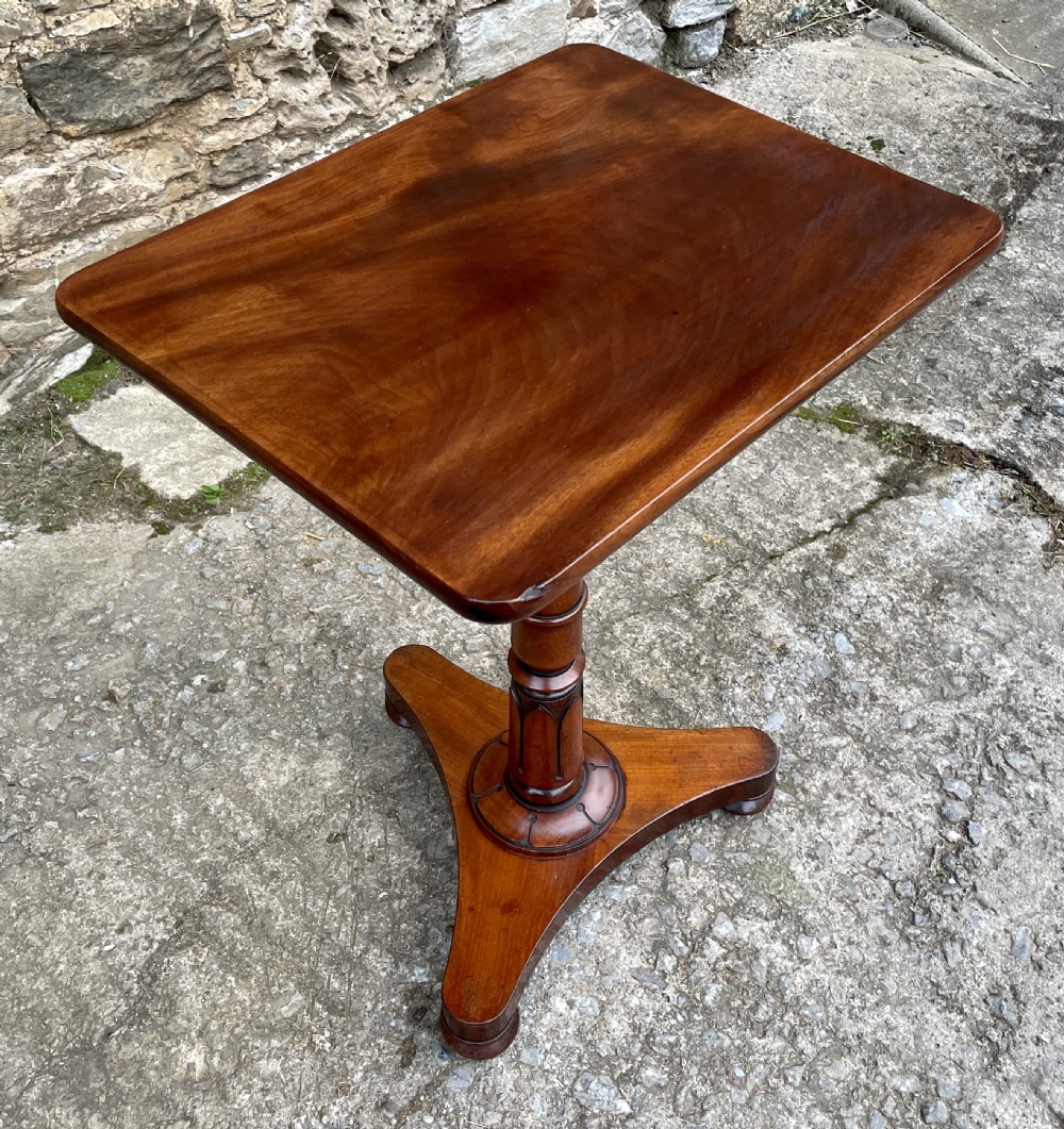 Antique Regency Mahogany Lamp Table View VII
