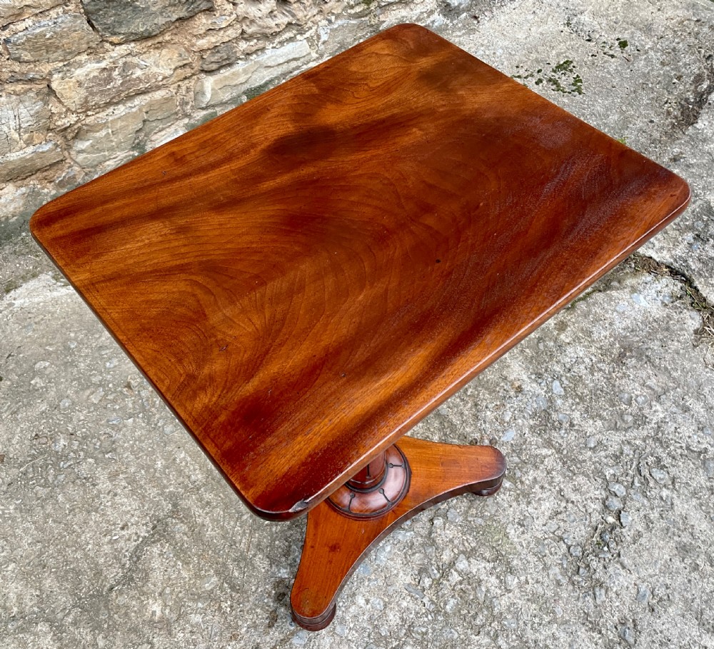 Antique Regency Mahogany Lamp Table View VIII