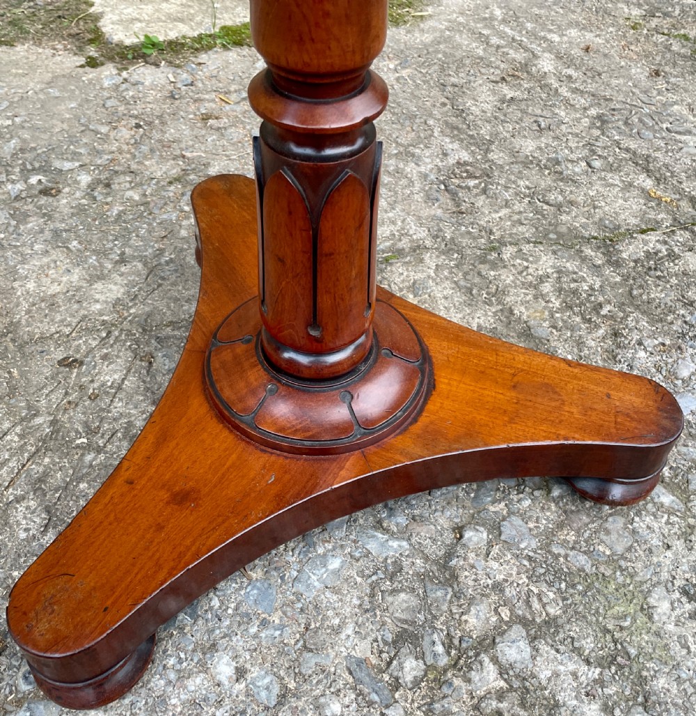 Antique Regency Mahogany Lamp Table View IX
