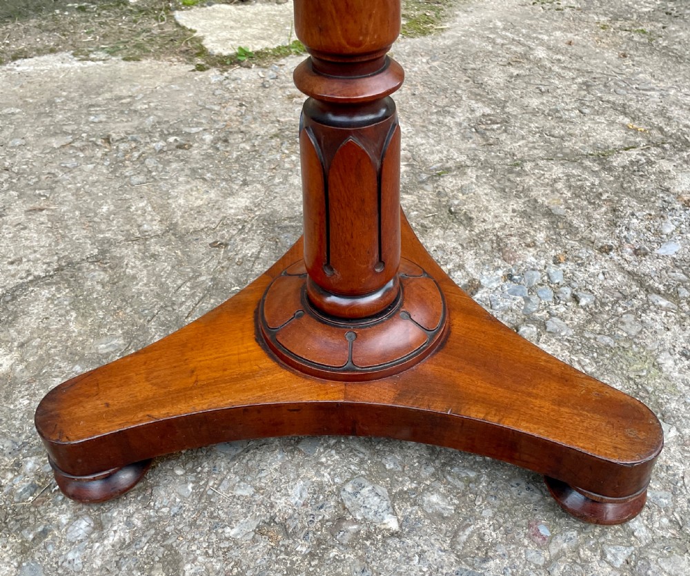 Antique Regency Mahogany Lamp Table View XIV
