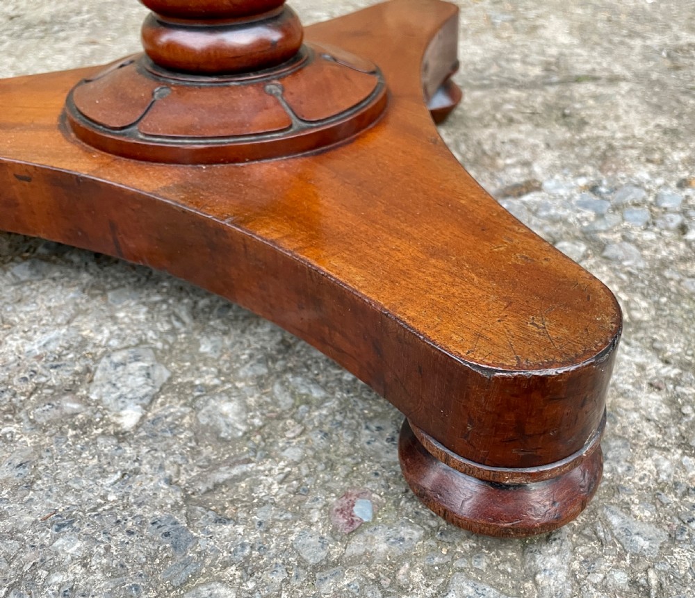Antique Regency Mahogany Lamp Table View XV