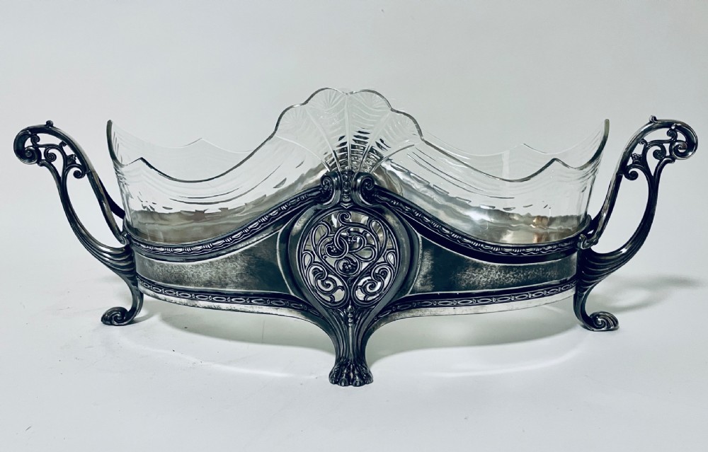 WMF Art Nouveau Silver Plated Centrepiece Bowl View VI