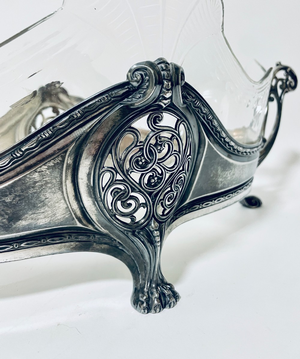 WMF Art Nouveau Silver Plated Centrepiece Bowl View VIII