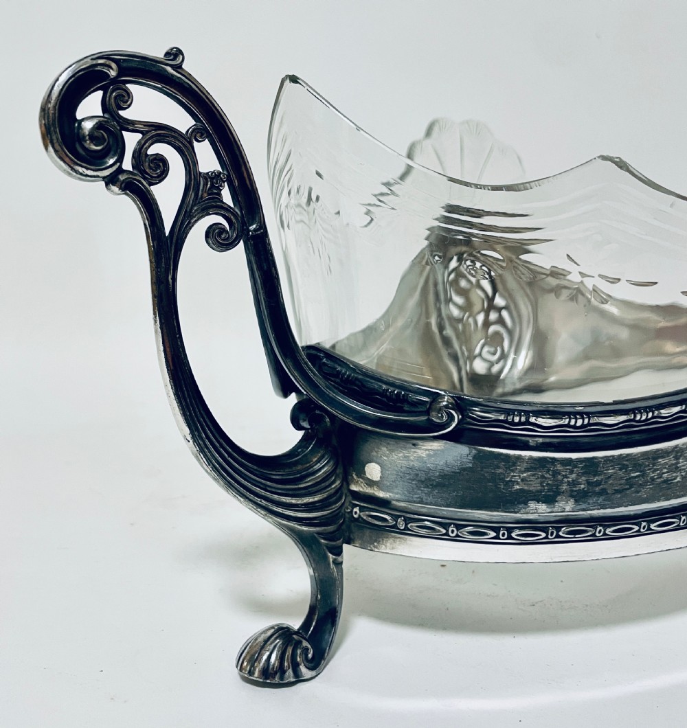 WMF Art Nouveau Silver Plated Centrepiece Bowl View X