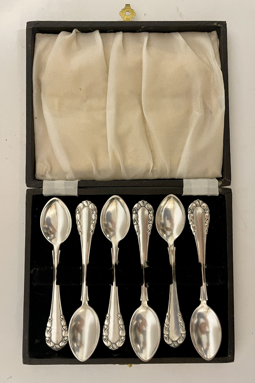 Set of 6 Solid Silver Georg Jensen Spoons View IV