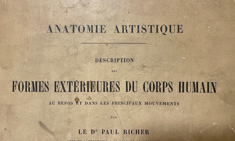 First Edition Folio Anatomie Artistique 1890 View II
