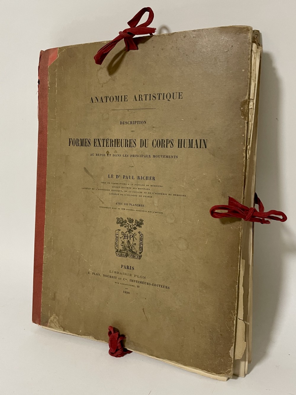 First Edition Folio Anatomie Artistique 1890 View III