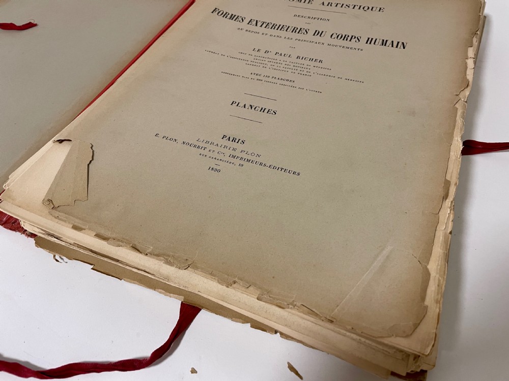 First Edition Folio Anatomie Artistique 1890 View XXI