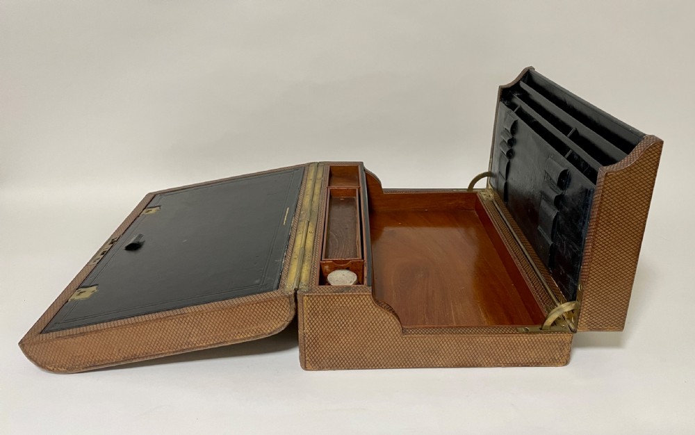 Antique Victorian Leather Writing Box View XIX