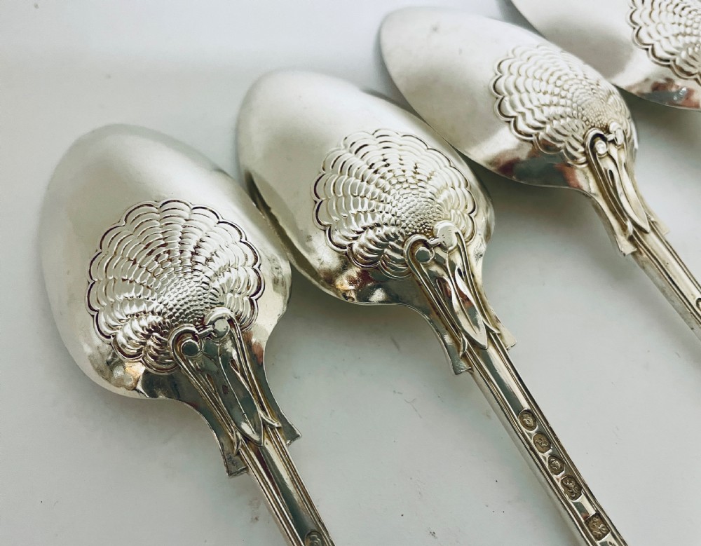 Set of 12 Georgian Solid Silver Kings Pattern Tablespoons View VIII