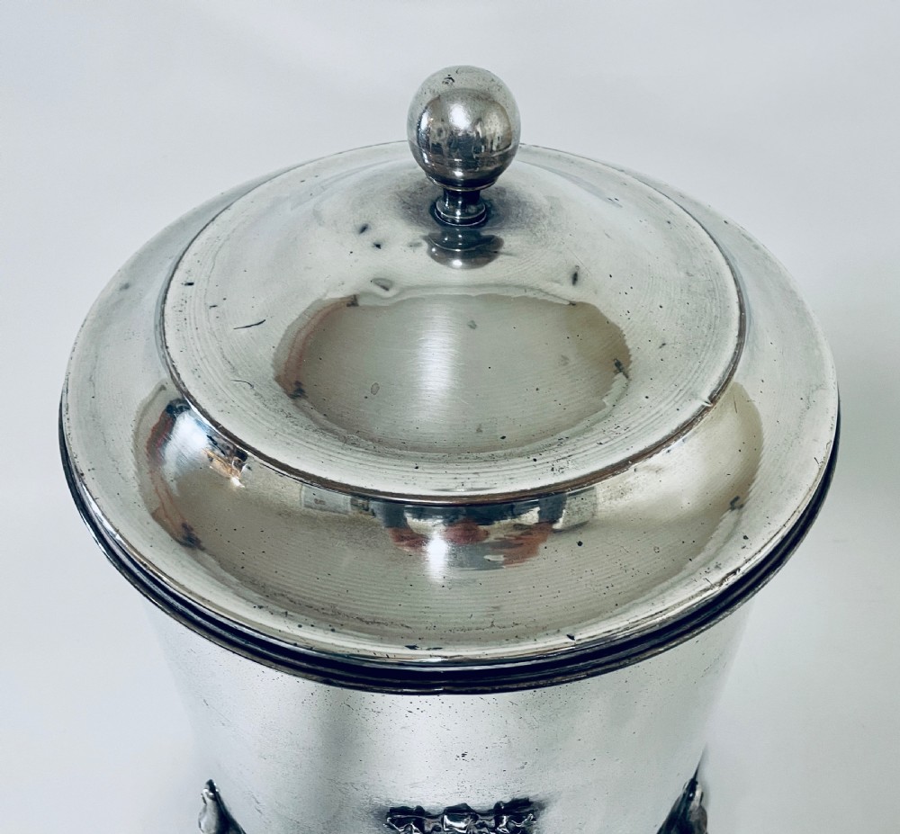 Art Deco Chrome Coal Bin View VI