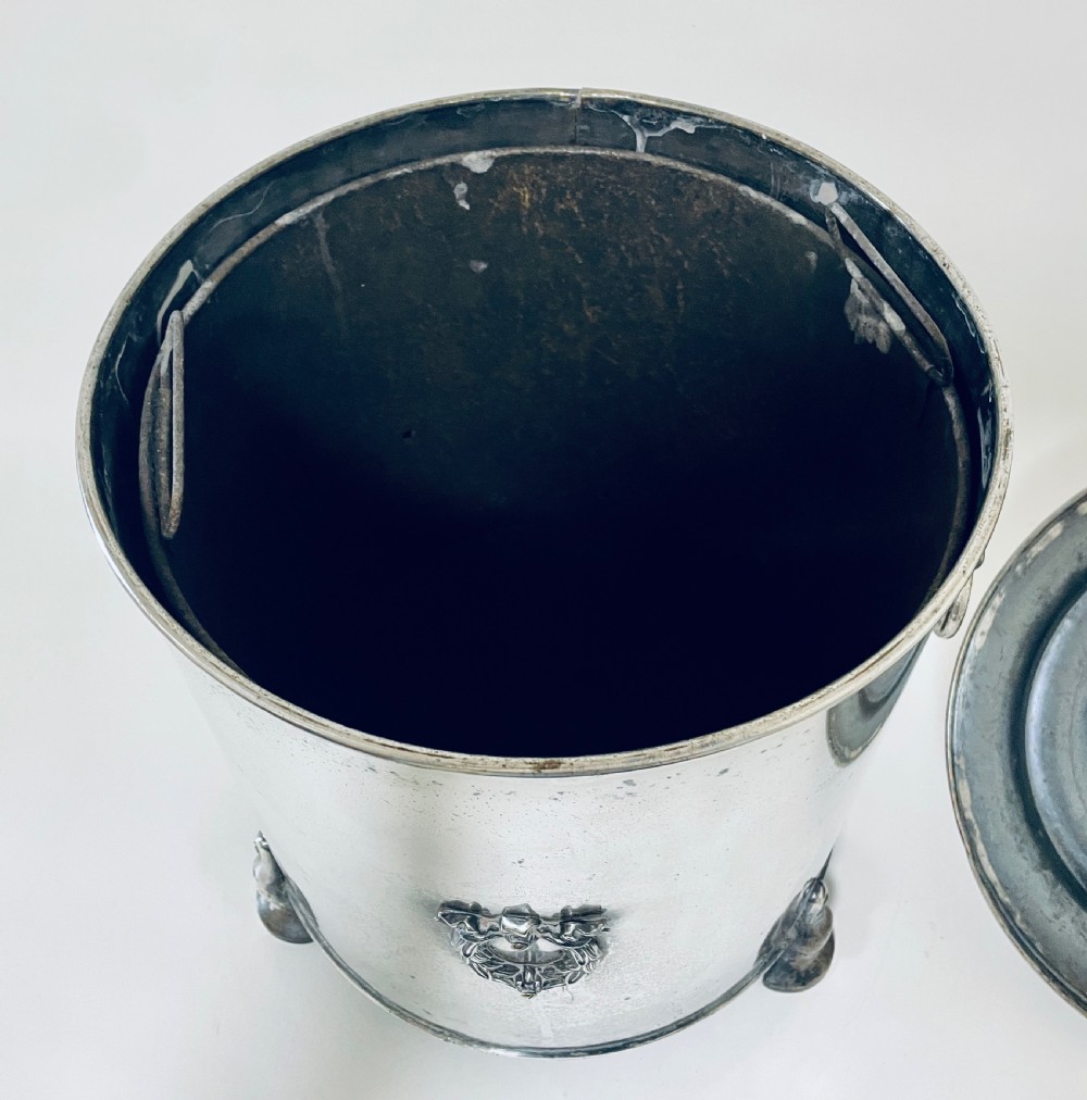 Art Deco Chrome Coal Bin View XVII