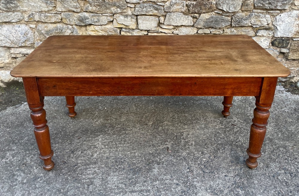 Large Victorian Mahogany Farmhouse Style Dining Table View II