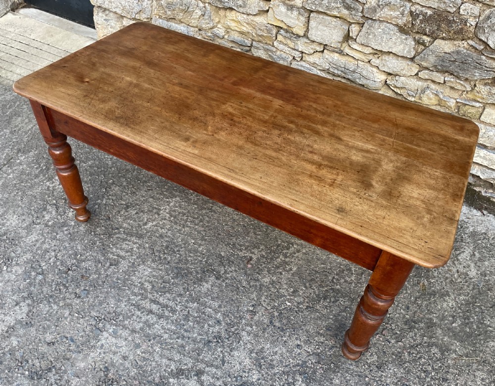 Large Victorian Mahogany Farmhouse Style Dining Table View V