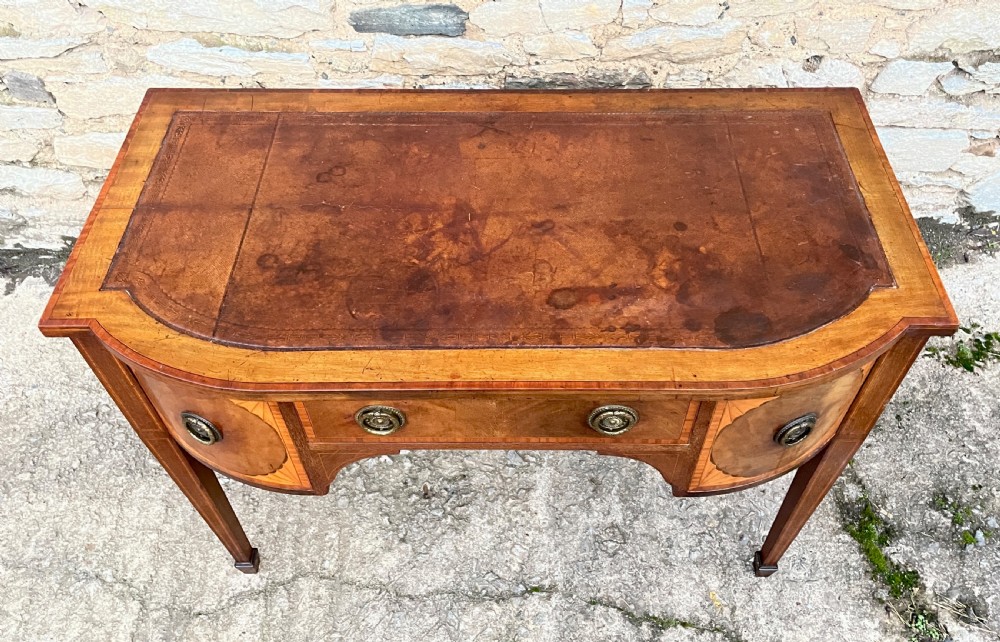 Edwardian Mahogany Inlaid Writing Table View II