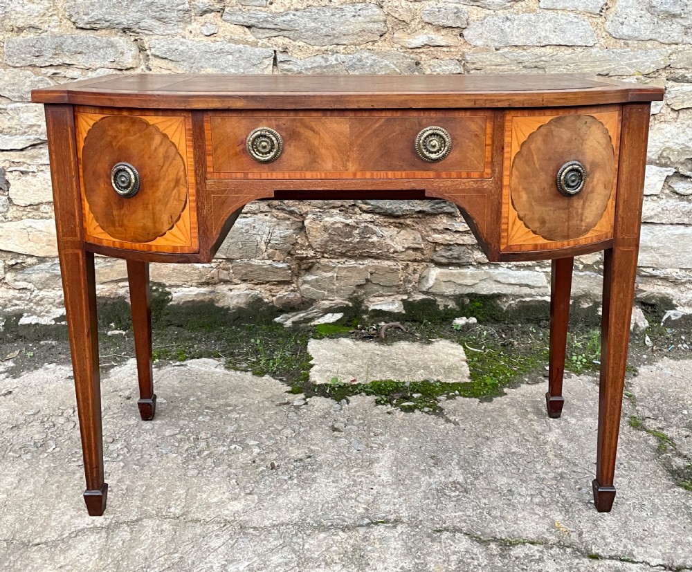 Edwardian Mahogany Inlaid Writing Table View IV