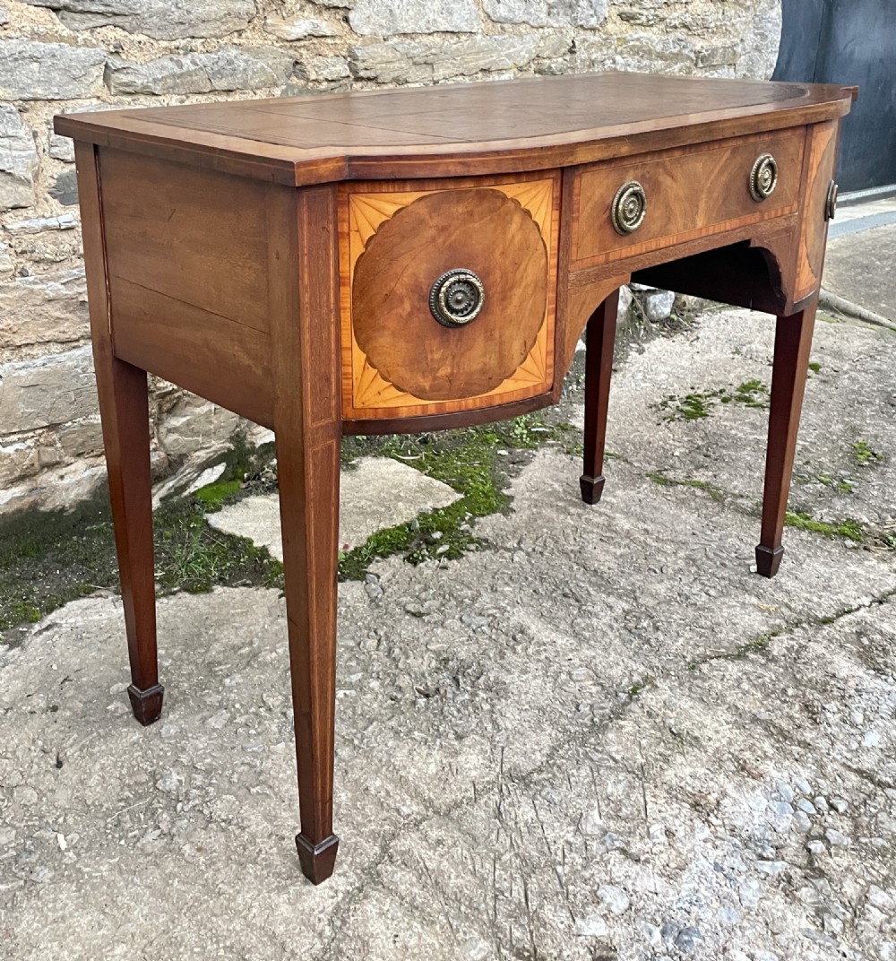 Edwardian Mahogany Inlaid Writing Table View VII
