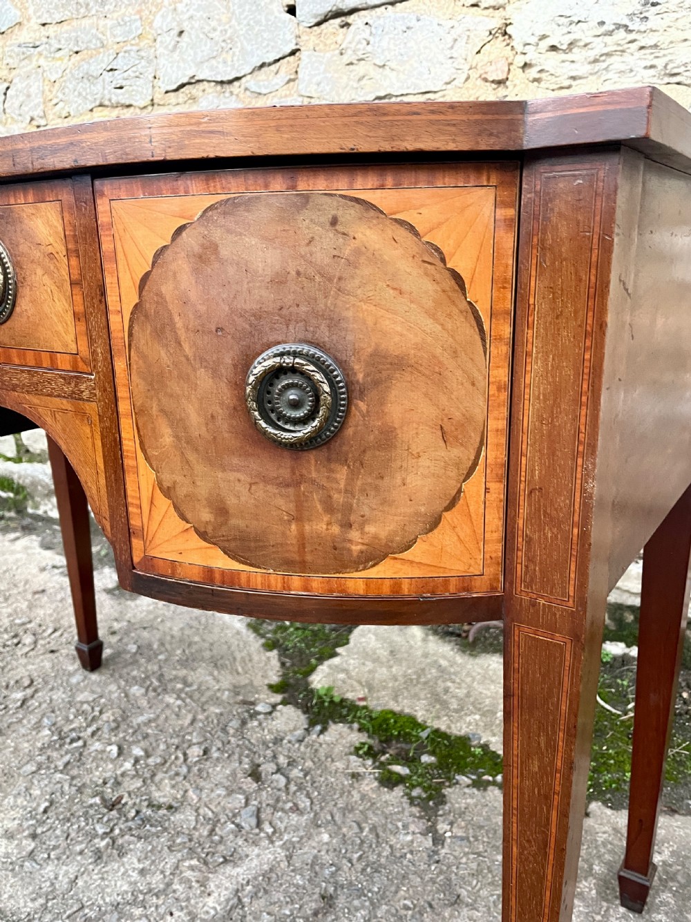 Edwardian Mahogany Inlaid Writing Table View XI