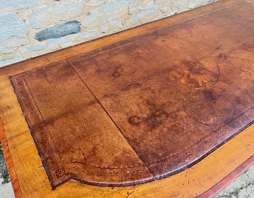 Edwardian Mahogany Inlaid Writing Table View XIII