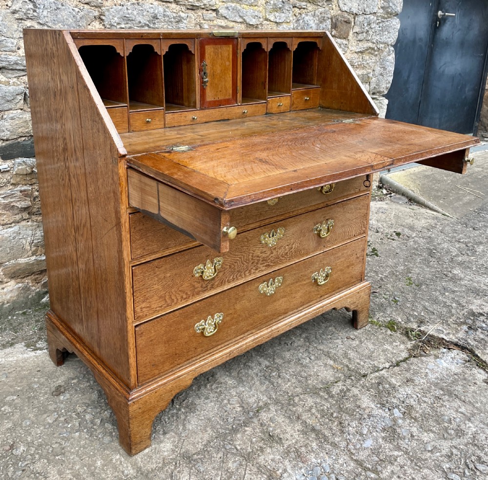 Georgian Oak Bureau View XIV