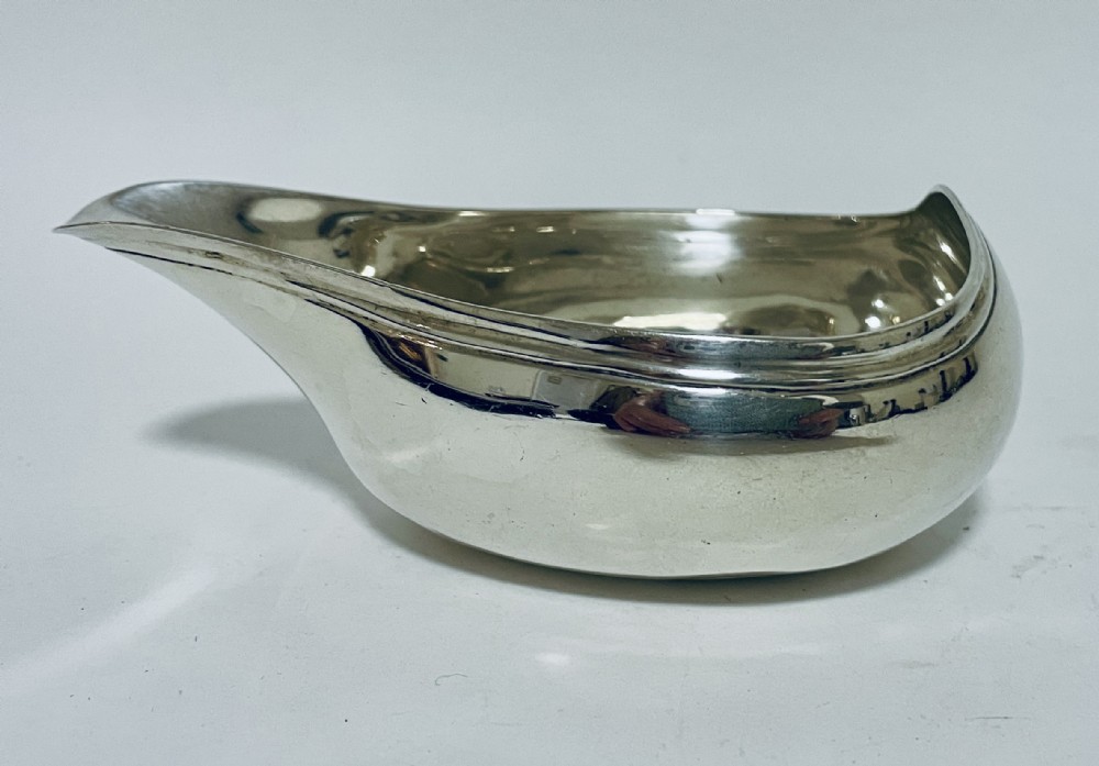 Georgian Solid Silver Pap Boat