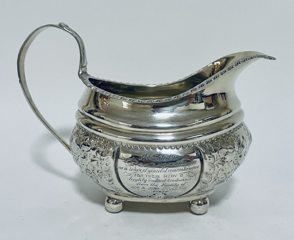 Georgian Solid Sterling Silver Cream Jug
