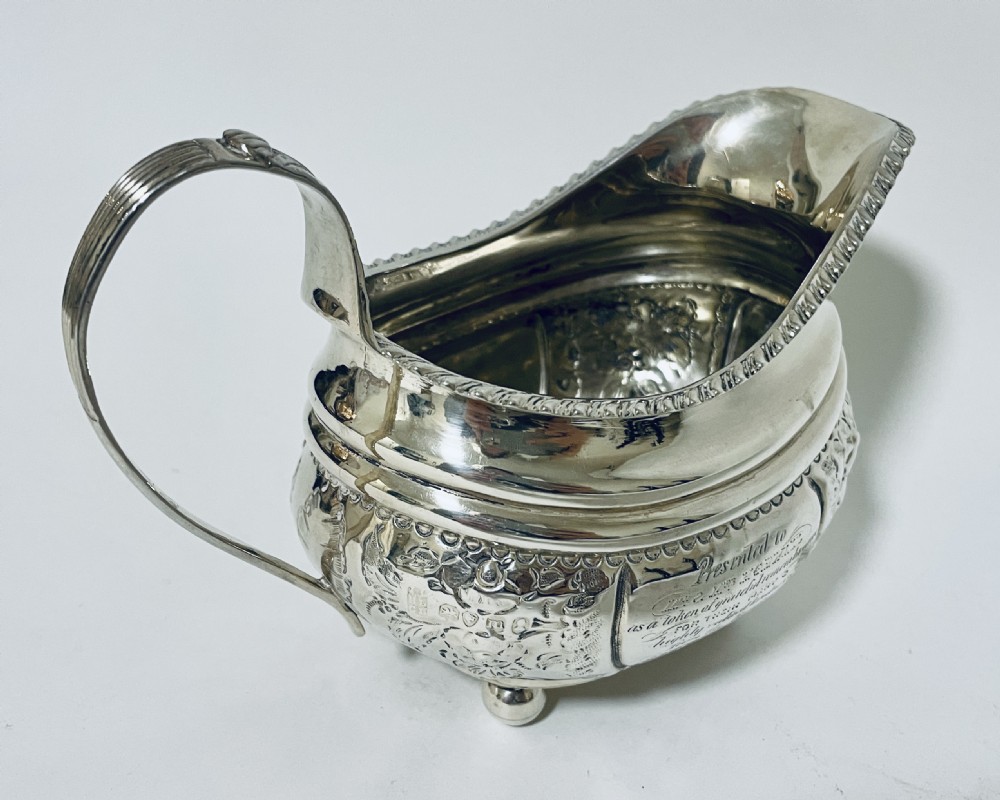 Georgian Solid Sterling Silver Cream Jug View VII