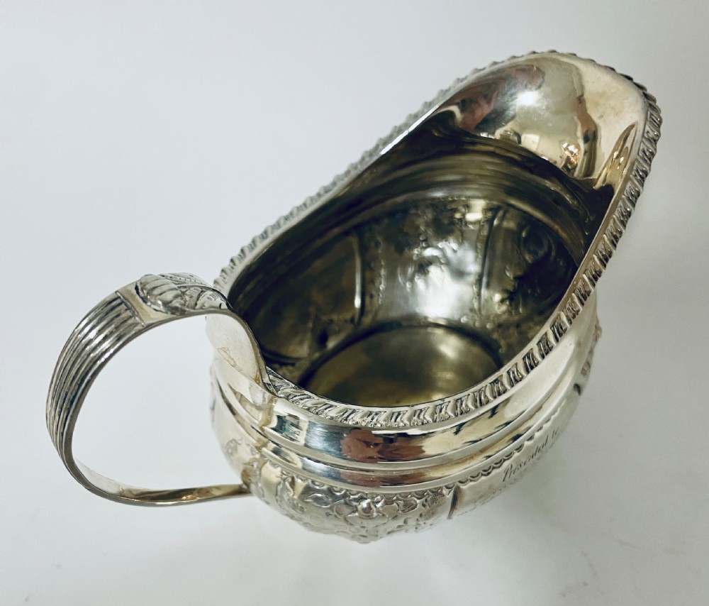 Georgian Solid Sterling Silver Cream Jug View VIII