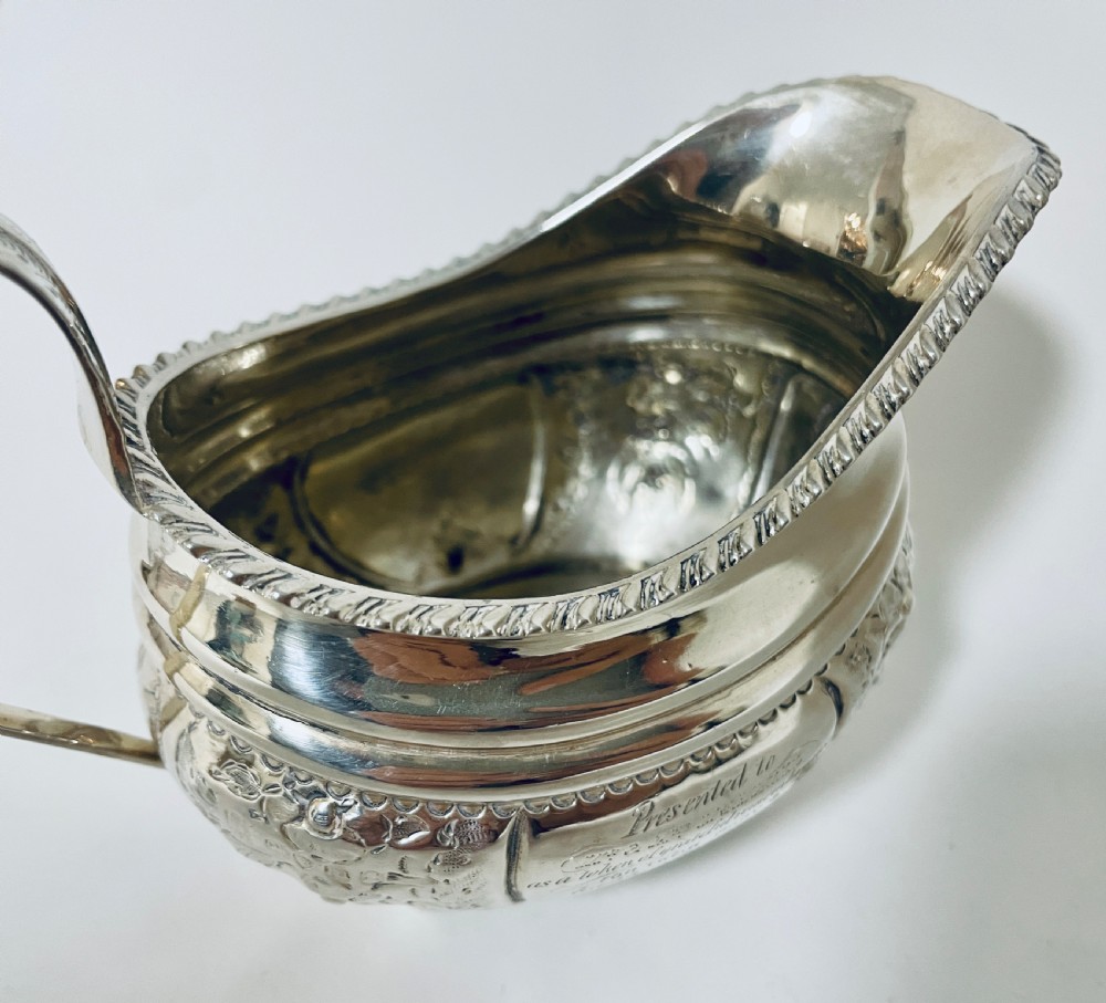 Georgian Solid Sterling Silver Cream Jug View IX