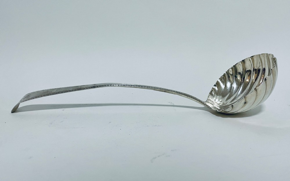 Large Georgian Solid Silver Ladle View II