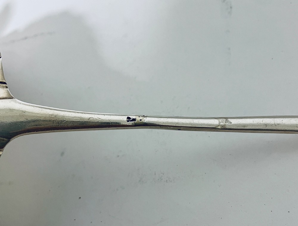 Large Georgian Solid Silver Ladle View XII