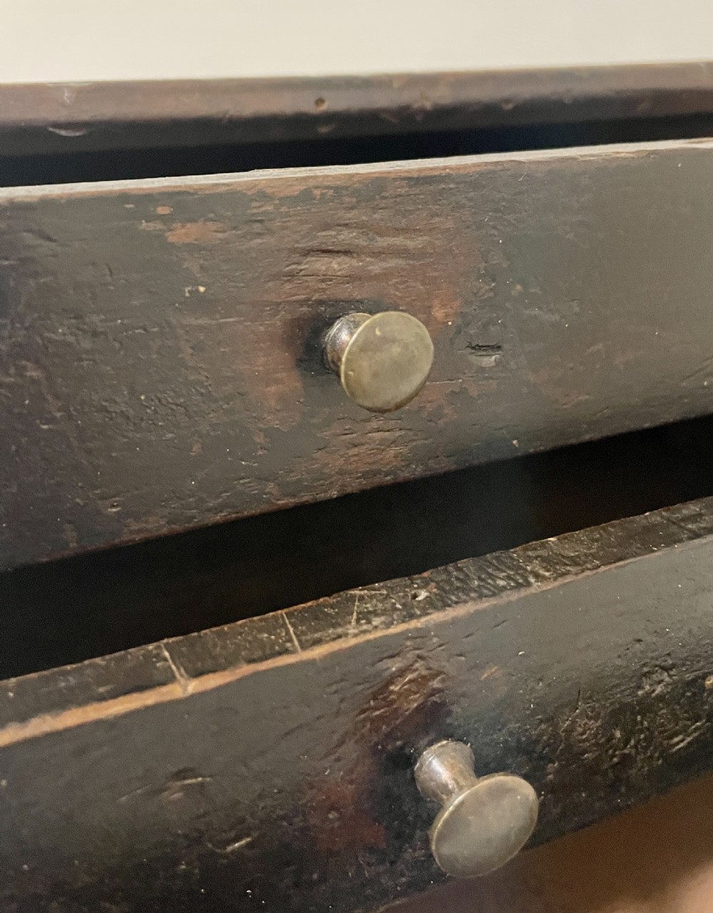 Antique Stained Pine Bank of Drawers View XIII
