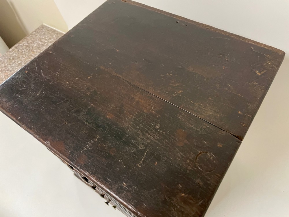 Antique Stained Pine Bank of Drawers View XV