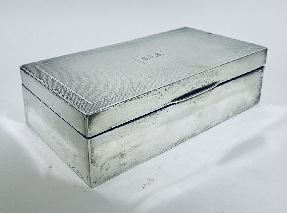 Antique Sterling Silver Cigarette Box View VIII